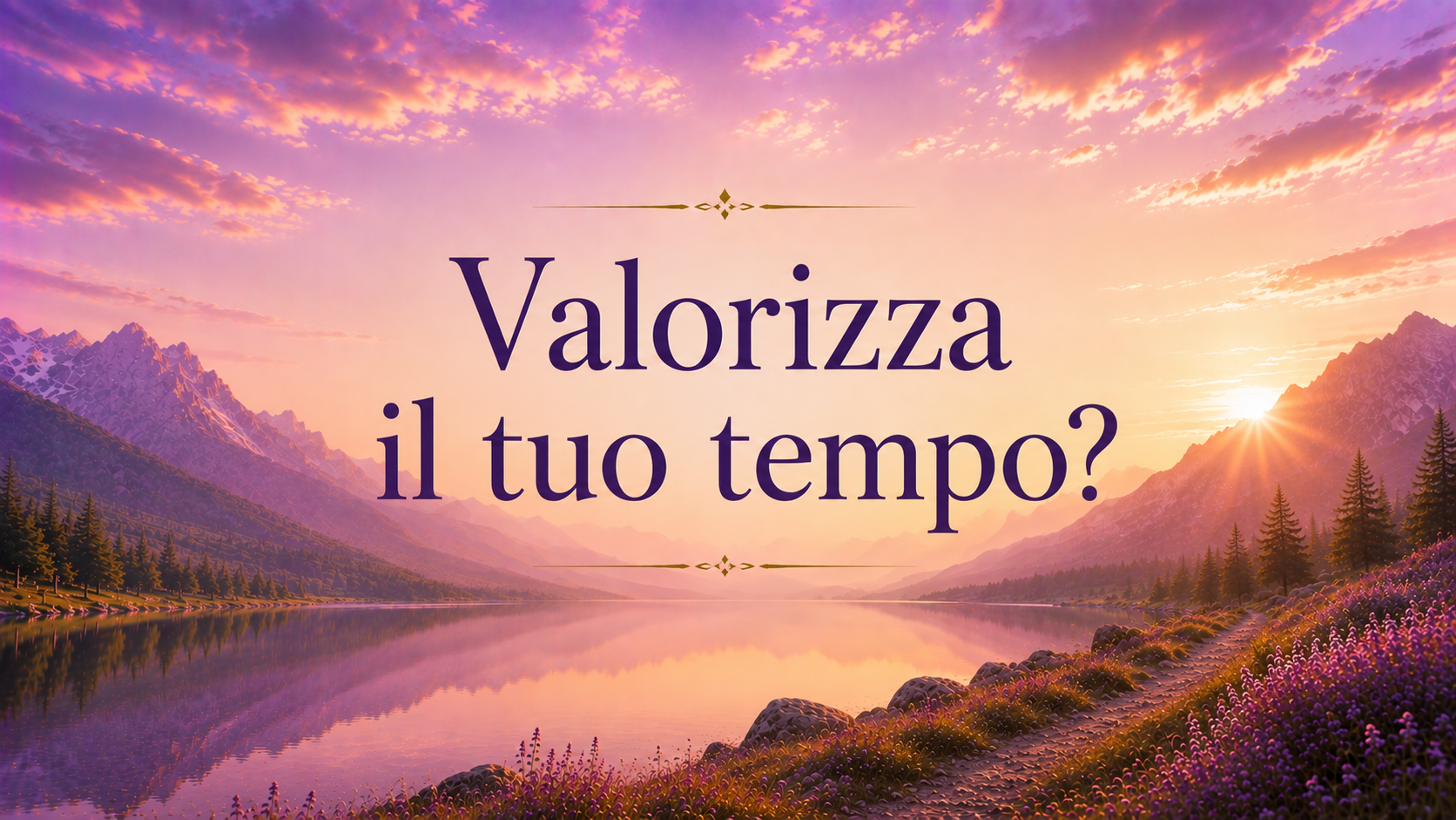 Valorizza il tuo tempo