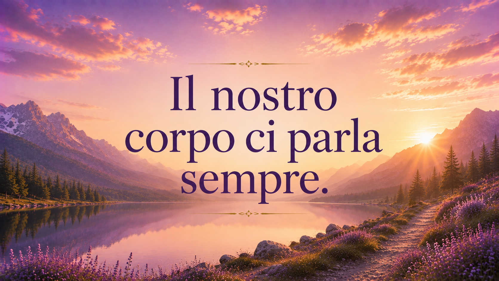 Il nostro corpo ci parla sempre