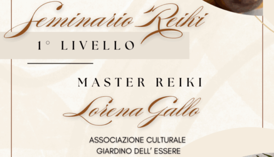 Seminario Reiki 1° Livello Metodo Usui