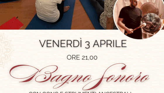 BAGNO SONORO CON GONG E CAMPANE TIBETANE