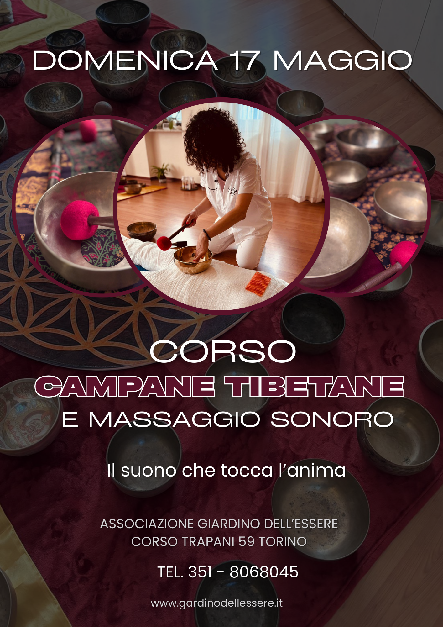 Corso base campane tibetane e massaggio sonoro