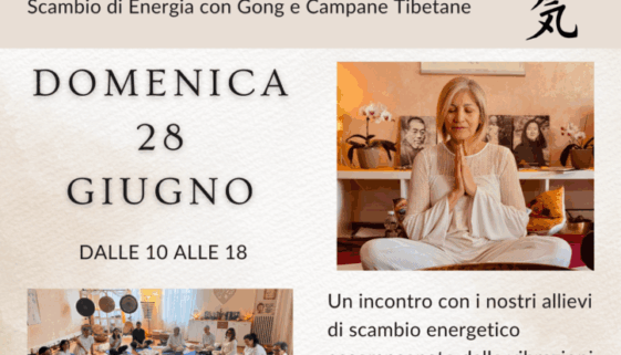 Raduno Reiki a Torino con Gong e Campane Tibetane