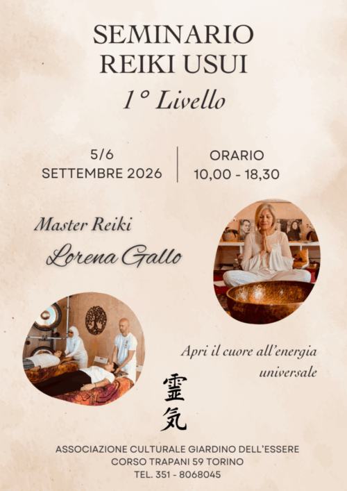 Seminario Reiki Primo Livello Seminario Reiki Primo Livello