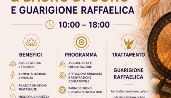 Attivazione Kundalini, Bagno di Gong e Guarigione Raffaelica