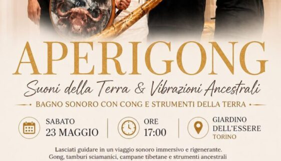 Aperigong Torino | Bagno Sonoro con Gong e Aperitivo