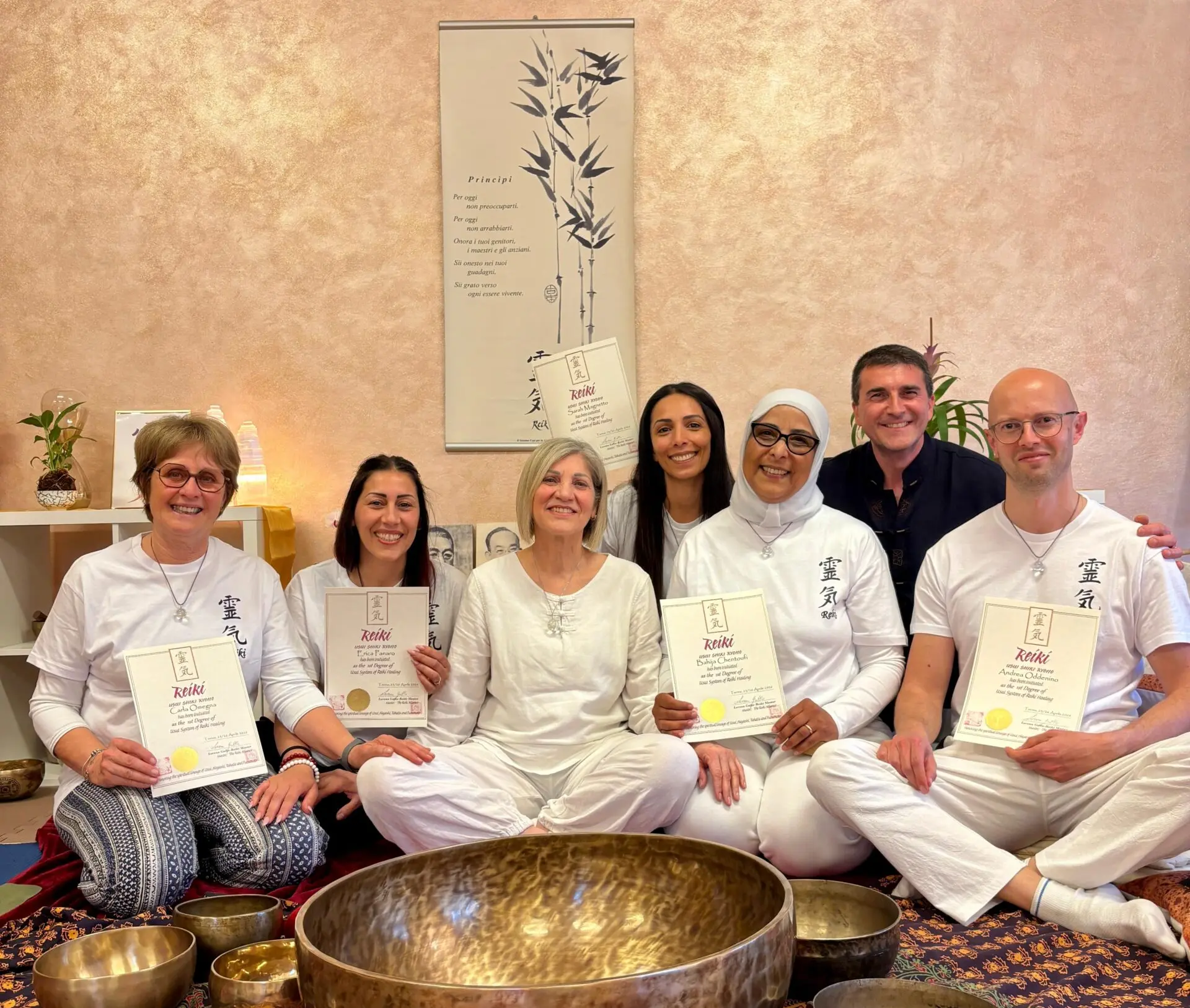 FOTO SEMINARIO REIKI DI PRIMO LIVELLO AL GIARDINO DELL'ESSERE TORINO